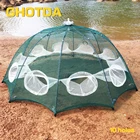 Автоматическая складная ловушка для рыболовной сети, 68101220 отверстий, нейлон, диагональ 100 см