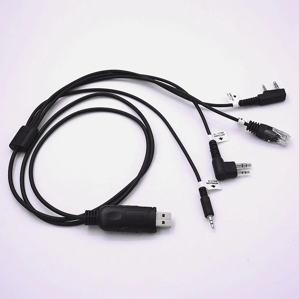 4 в 1 USB Программируемый Кабель адаптер и CD для Kenwood Motorola Baofeng серии HYT ham трансивер с
