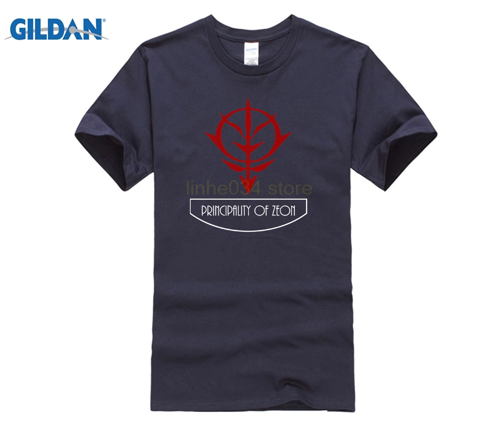 Gundam Principality of Zeon Earth Federation футболка с аниме Забавные футболки хлопковые топы