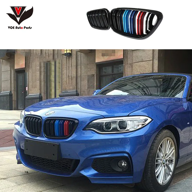 F22 F23 Coupe &amp Convertible F87 M2 M-look углеродный передний гоночный гриль решетка для BMW 2 серии