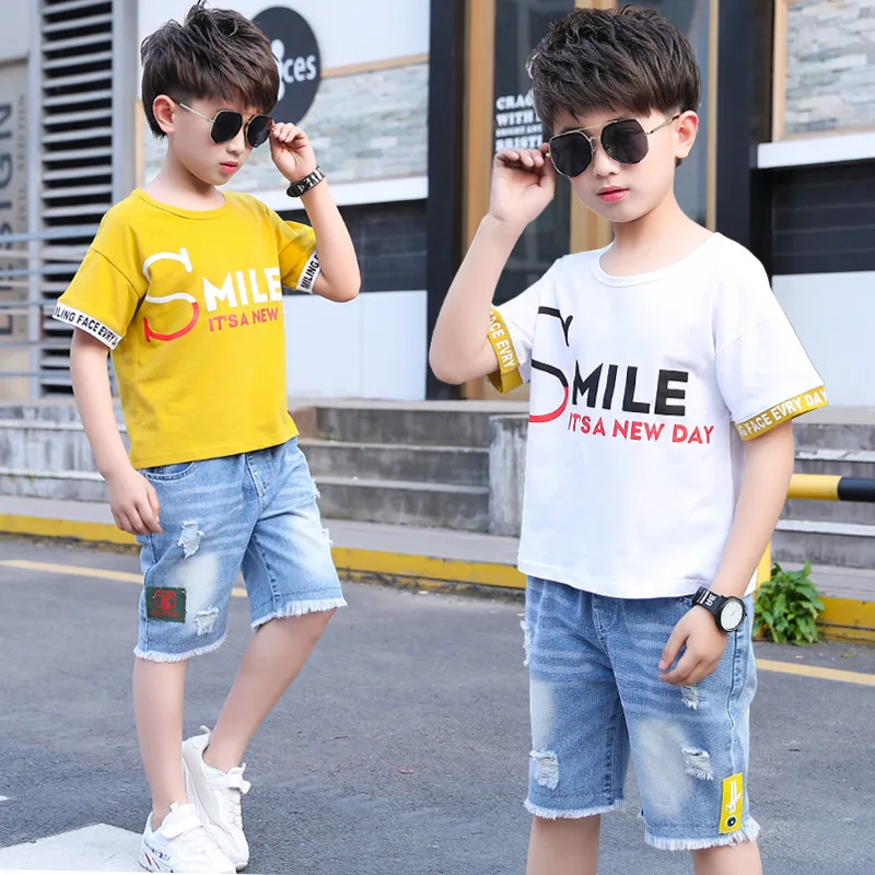 Kids Tracksuit For Boys Clothing Sets Summer Outfit Sport Suit Teen Children 5 6 7 8 9 10 12 Year |