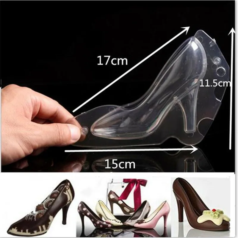 Формочка для торта Fondant обувь на высоком каблуке из поликарбоната ПК шоколада