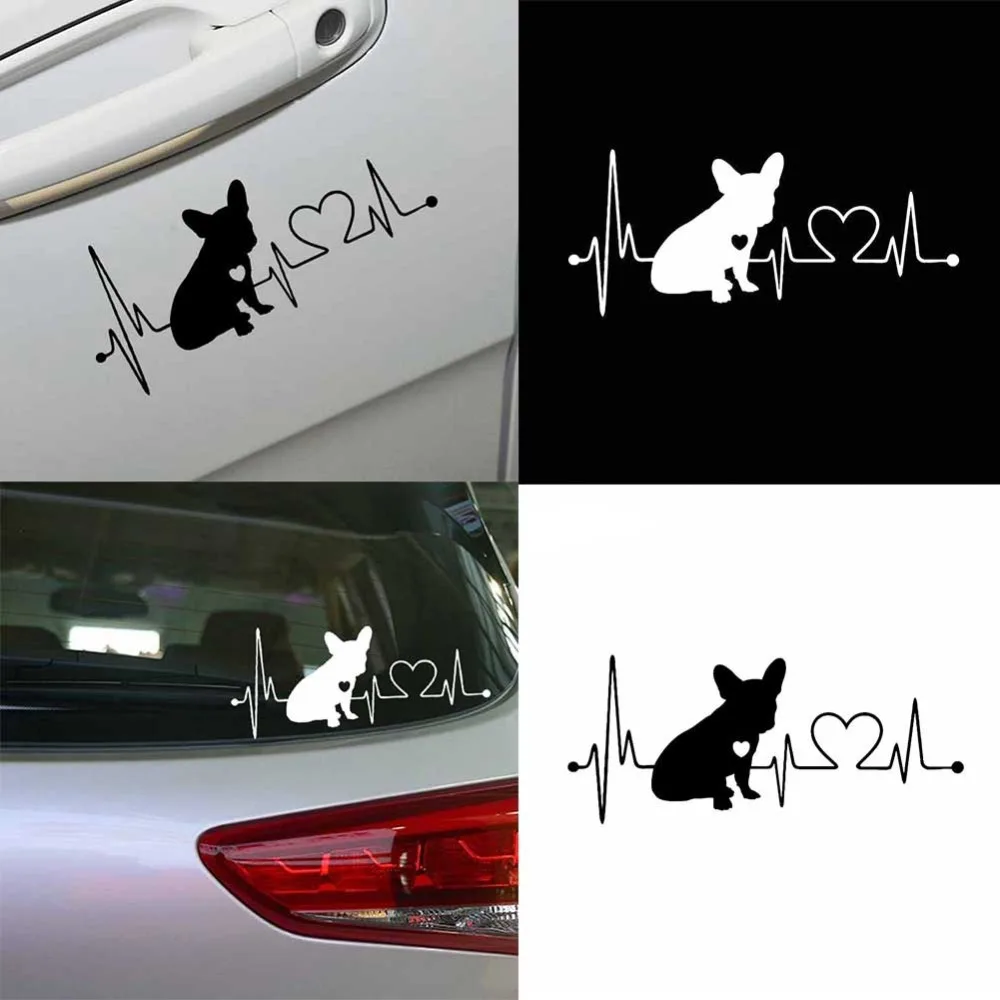 1 шт. Французский бульдог Водонепроницаемый Виниловый Декор автомобильный