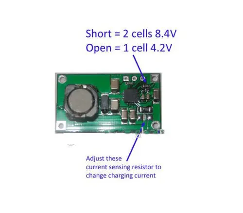 Модуль зарядного устройства для литий ионных аккумуляторов 2s 1A 2A PCB 18650 TP5100 iphone|pcb
