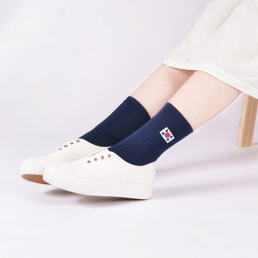 [COSPLACOOL] Высокое качество Осень/Зима цветные полосатые теплые хлопковые носки