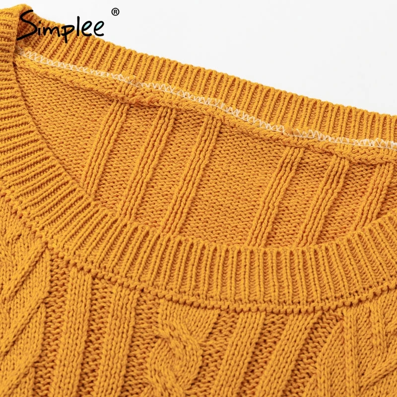 Simplee Elegant layered flare sleeve knitted sweaters Women winter 2018 Autumn Fashion pullovers girls tops knitwear jumper | Женская