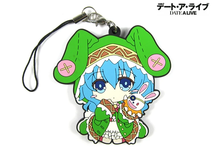 DATE A LIVE tohka Yatogami фигурку аниме модель резиновые мобильный телефон Keychaon кулон