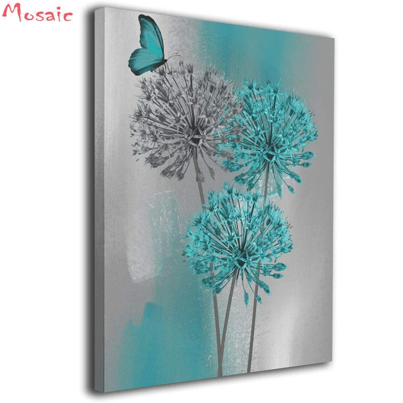 Алмазная вышивка &quotсделай сам&quot Бабочка цветок Одуванчик крестиком