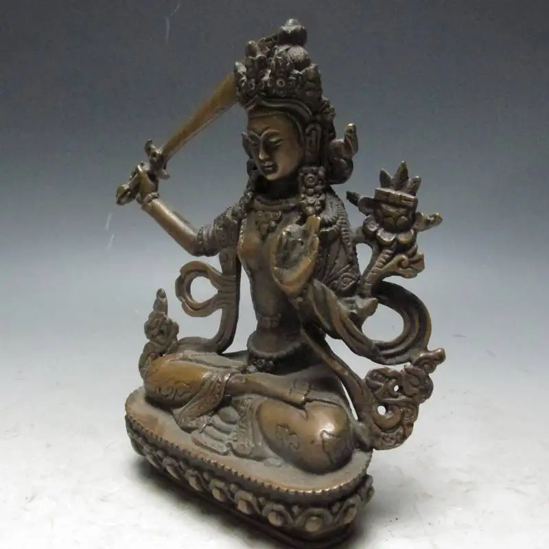 

Chinese Bronze Buddha Statue --- Manjusri Bodhisattva