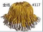 Gold 100 шт(10 цветов) DIY Ювелирные изделия мобильный шнурок для сотового телефона шнур ремешок с кольцом очаровательный Кристал значок-подвеска украшения Аксессуары - Цвет: Gold