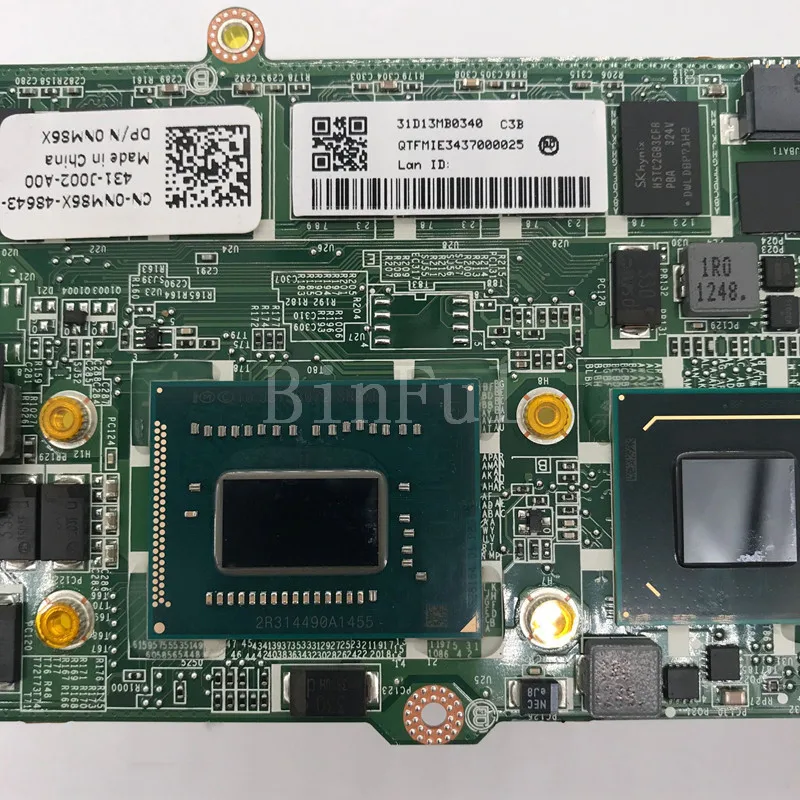 Высококачественная материнская плата для ноутбука XPS 13 L321X фонарь 0NM86X NM86X DAD13BMBCC1 с