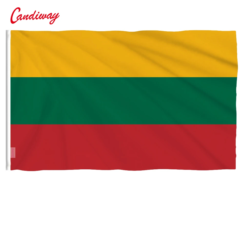 Литовские флаги 3x5 футов/90*150 см Висячие литовского флага баннеры для