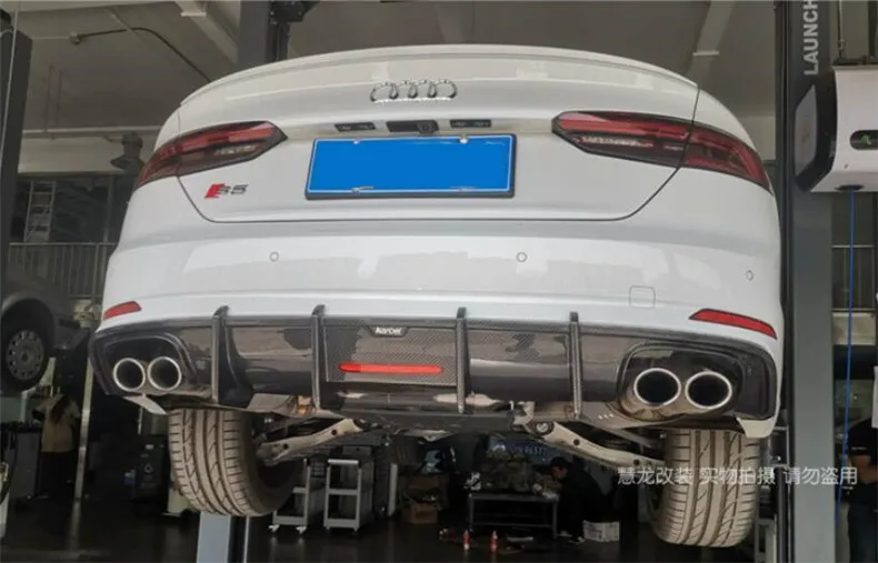 Задний спойлер из углеродного волокна для Audi A5 S5 Sportback высококачественный диффузор заднего бампера авто аксессуары