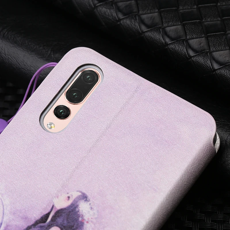 P20 случаях Стильный кожаный чехол для huawei Глобальный EML L09 L09C случай бумажник