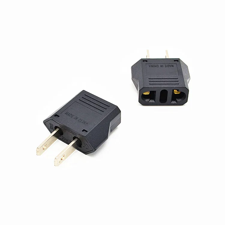 JHD-9122 дорожный адаптер/штепсельный преобразователь черного цвета * с маркировкой