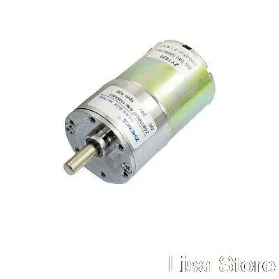 

ZGB37RG 100RPM 24VDC 6mm Shaft Dia 2 Pins Speed Reduction Geared Motor