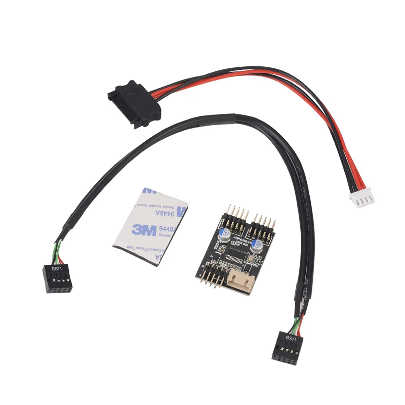 9-контактный USB-разъем от 1 до 2 USB-удлинитель usb-хаб USB2.0 разъем адаптер усилитель