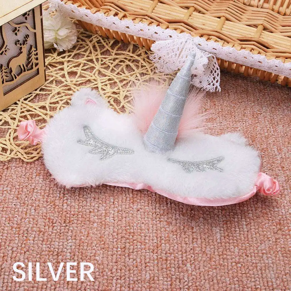 1 шт. милая маска для сна в виде единорога тени глаз накладки девочек детей