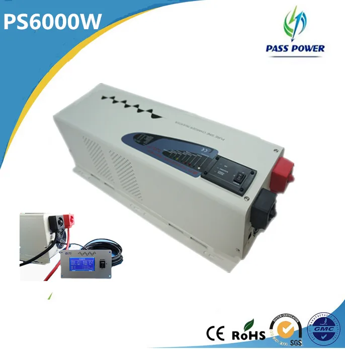

DC 24V or 48V AC110V-240V 6000W Inverter Pure Sine Wave Low Frequency Inverter