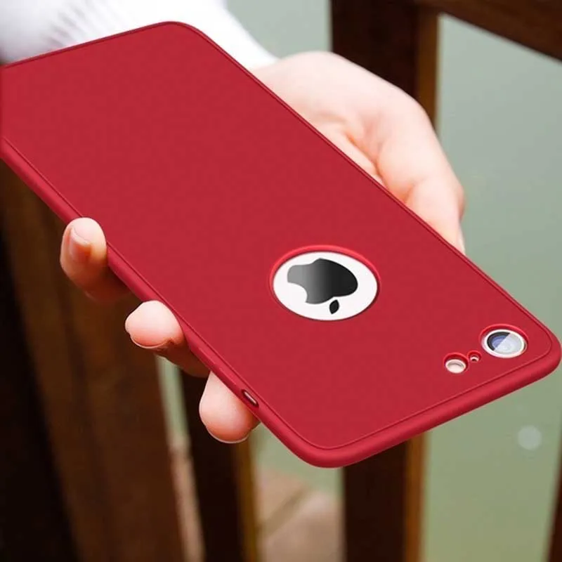 Чехлы для iPhone мягкий 360 градусов полное покрытие корпуса силиконовый чехол из ТПУ