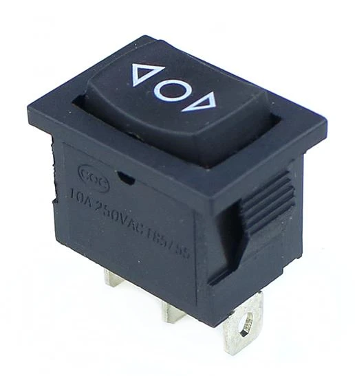 3 pin Self reset 1 шт. KCD1 Мини Черный 3 Pin/6 pin ВКЛ./ВЫКЛ./вкл. Кулисный переключатель переменного тока 6A/250V10A/125V - Цвет: 3 pin Self reset