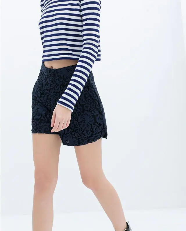 New Women's 2015 new summer and the wind full Lace Crochet waist boys t shirt bandage dress NA195 | Женская одежда