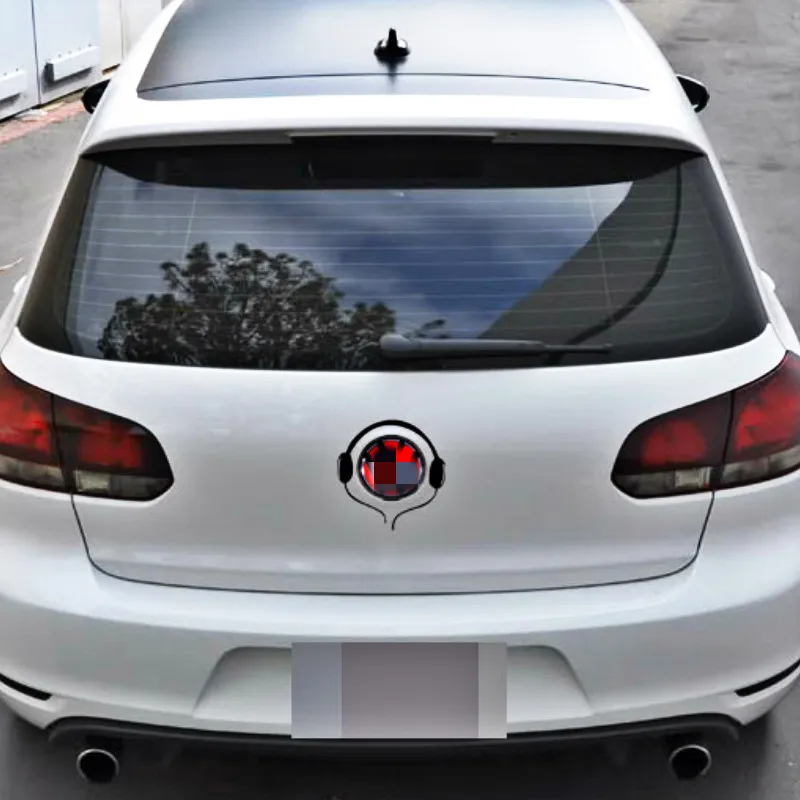 Аксессуары наклейки для автомобиля с логотипом на заднюю панель наушники VW Volkswagen