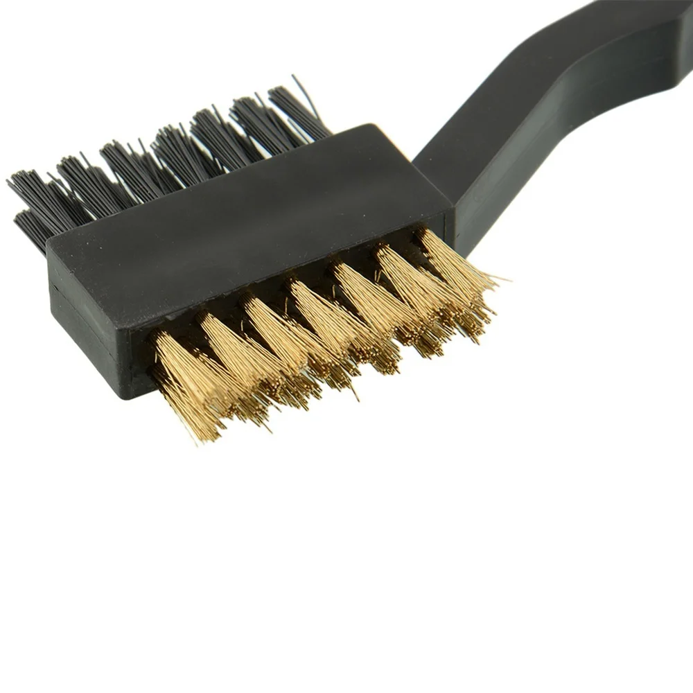 Новинка 2 мини двухсторонние провода для гольфа из латуни нейлоновая щетка набор