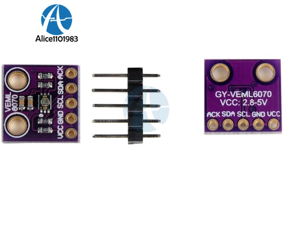 VEML6070 UV Light Sensor Module Sensitivity Detection Board DIY Kit for Arduino I2C GY-VEML6070 | Электронные компоненты и