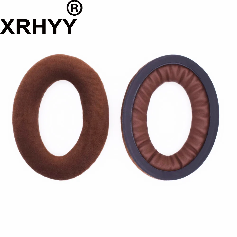 XRHYY коричневые Сменные бархатные амбушюры для наушников Sennheiser HD598 HD598SE HD598CS HD515 HD555