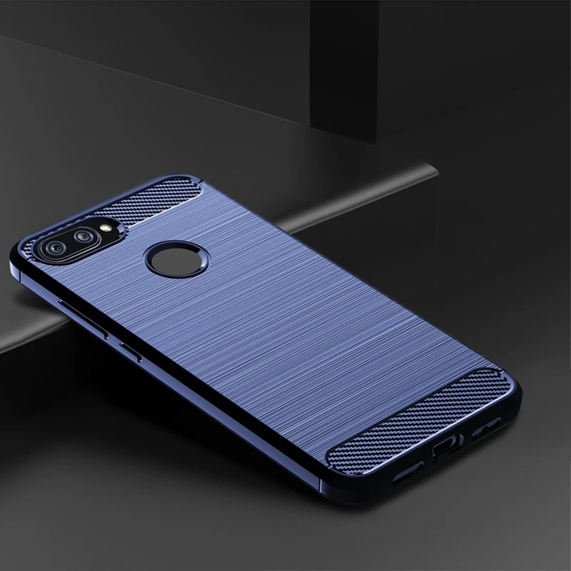 Olege чехол для XiaoMi 8 Lite из углеродного волокна матовый Силиконовый полной защиты Mi