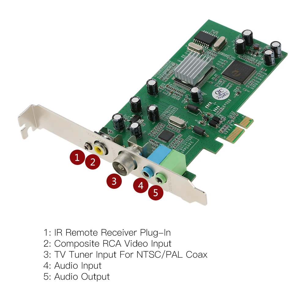 Внутренний тв тюнер PCI E карта MPEG видео DVR запись захвата PAL BG I NTSC SECAM PC