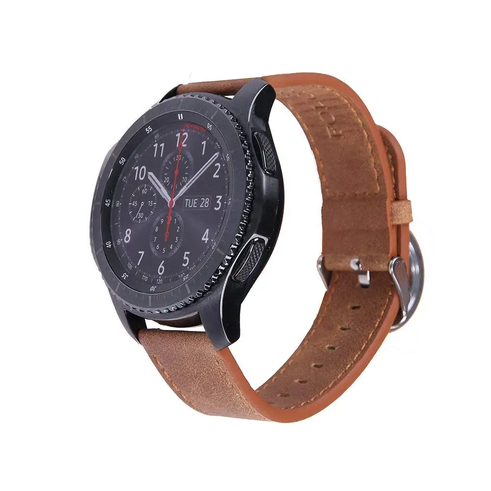 Ремешок кожаный для Samsung Galaxy Watch 3 Band классический сменный Браслет Huawei 3/Pro GT 2 22 мм 45
