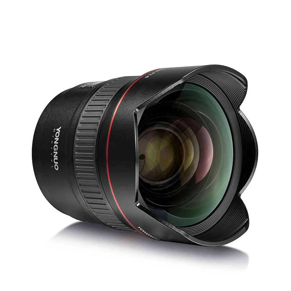 YONGNUO 114 градусов ультра-широкоугольный объектив YN14mm F2.8 Авто/ручной фокус YN14 f2.8 угол для Canon DSLR камеры