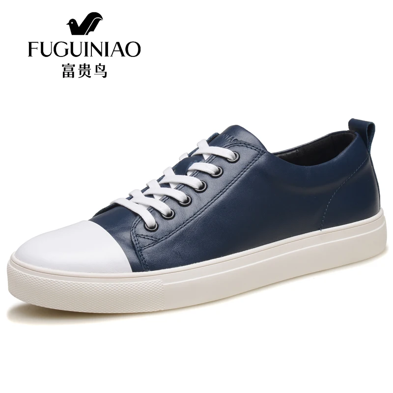 FUGUINIAO Luxury Summer Shoes England Trend Casual Leisure Leather Breathable For Men's Footwear Loafers Mens Flats | Обувь