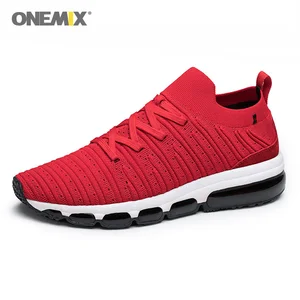 onemix 2022 New Men Running Shoes Air Cushion Shock Absorption Rebound Sports Aerobic Training Shoes