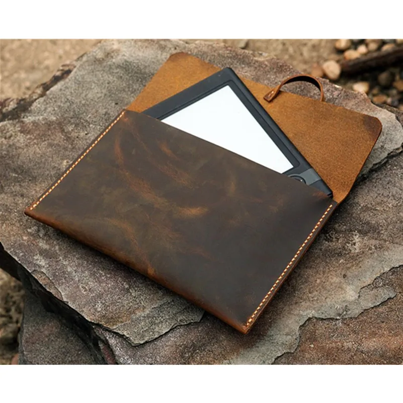 Чехол Kindle Paperwhite из потертой кожи простой коричневый кожаный Ретро чехол для Voyage