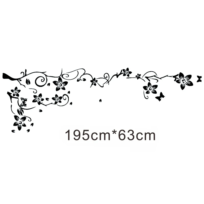 2019 Цветочные наклейки на стену Модный Романтический цветок съемная виниловая