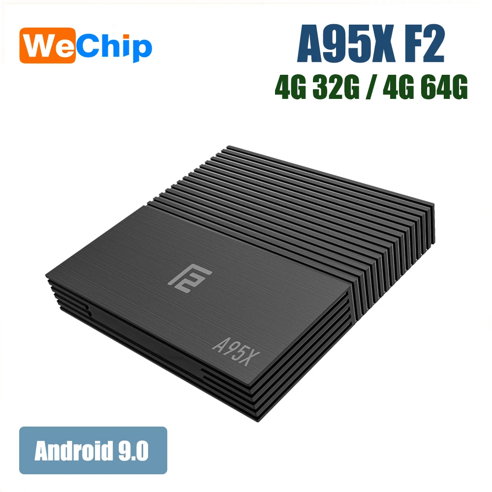 Умная ТВ-приставка Wechip A95XF2 Android 9 0 Amlogic S905X2 IP приставка для ТВ 42 ГБ 64 BT 4 2 4G/5G Wi-Fi 4K HD |