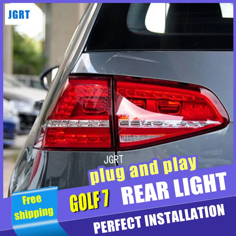 Автомобильный Стайлинг для VW Golf 7 задний фонарь в сборе 2013-2014 Golf7 MK7 светодиодный DRL