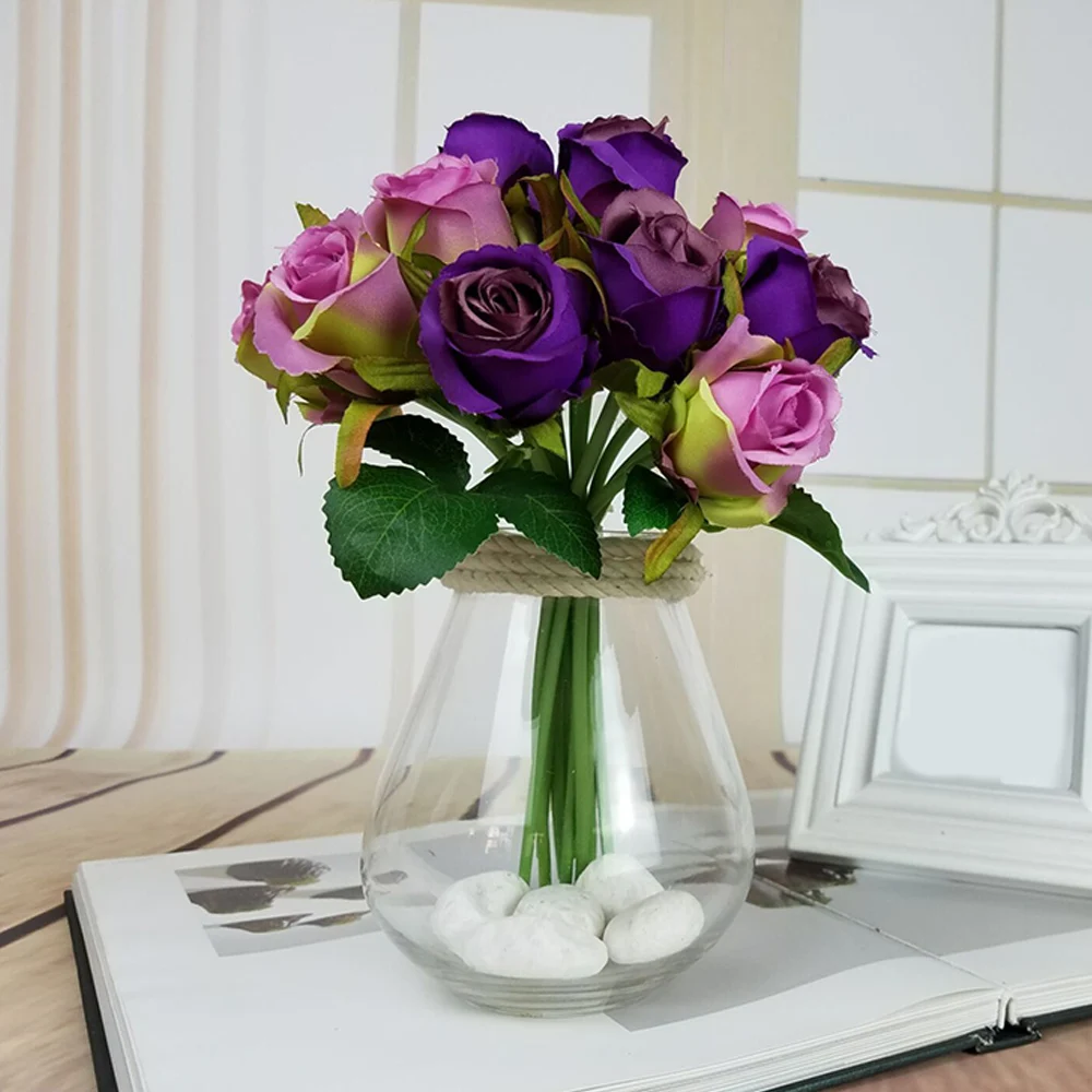 12 шт. искусственные цветы для украшения дома стола сада|Искусственные и сухие