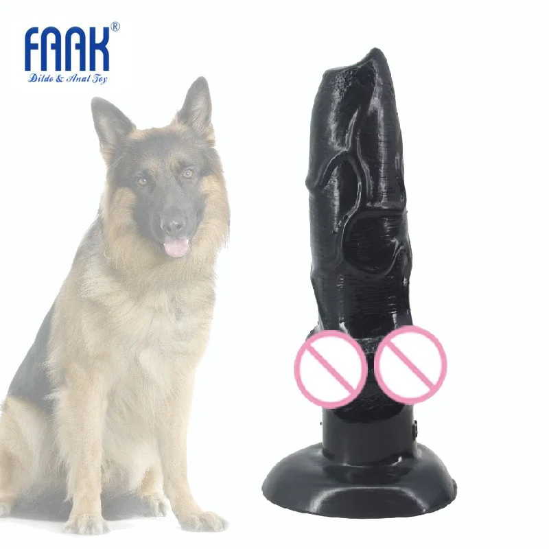Новый реалистичный фаллоимитатор FAAK с животными волк всасывание пениса большая