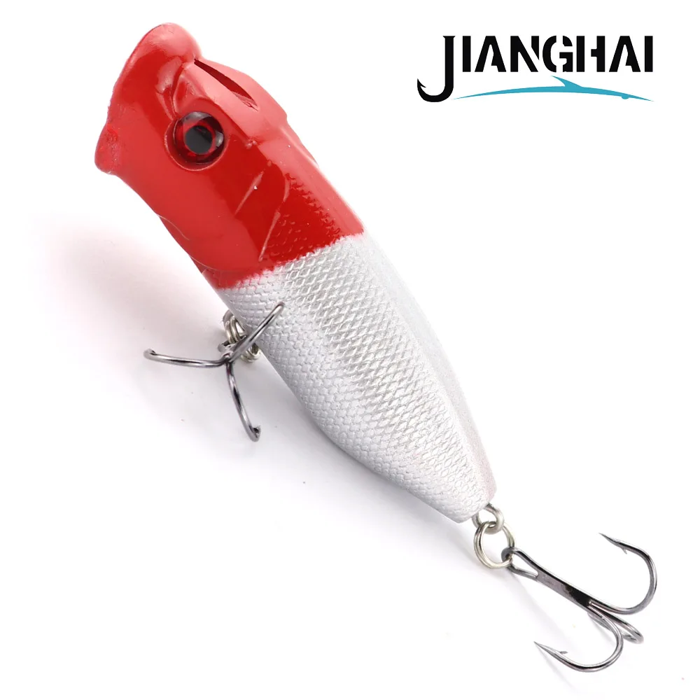 JangHai рыболовные приманки 65 мм 12 г Topwater Высокое качество Поппер приманка твердая