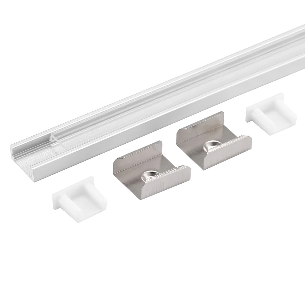 20 шт. (40 м) в партии 2 м на штуку анодированная диффузная/прозрачная крышка тонкий