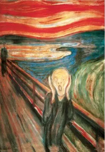 

Крик-MUNCH/Искусство Шелковый постер декоративная стена краска 24x36inch