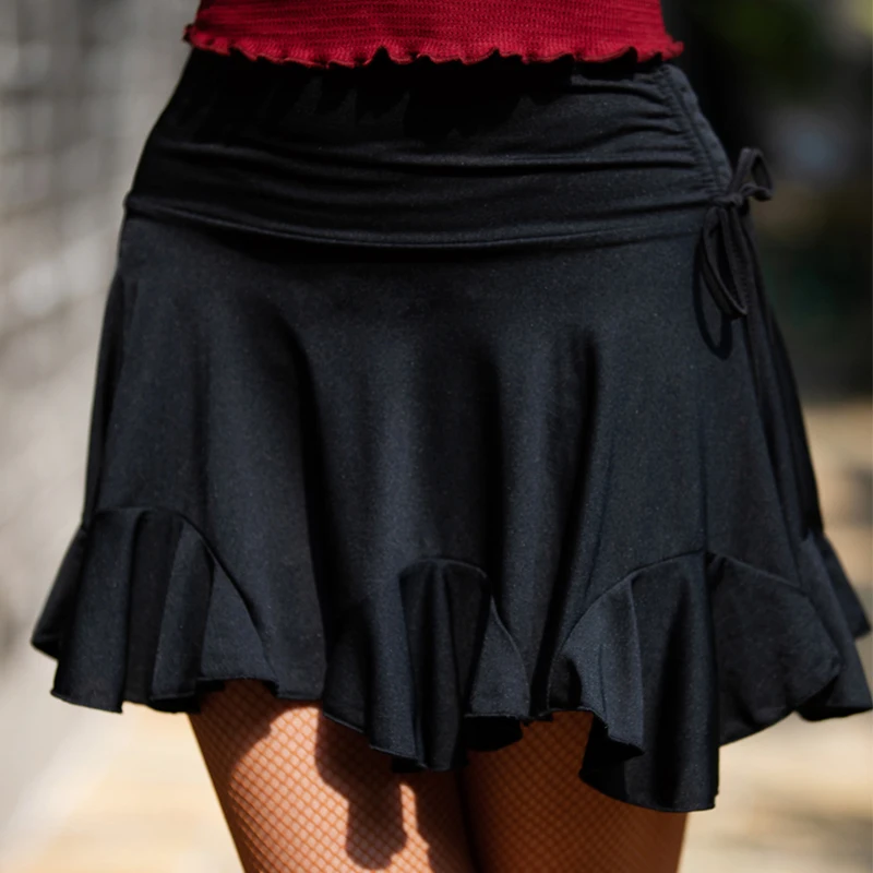 Латинская юбка женская сексуальная леопардовая печать мини юбки Танго Сальса