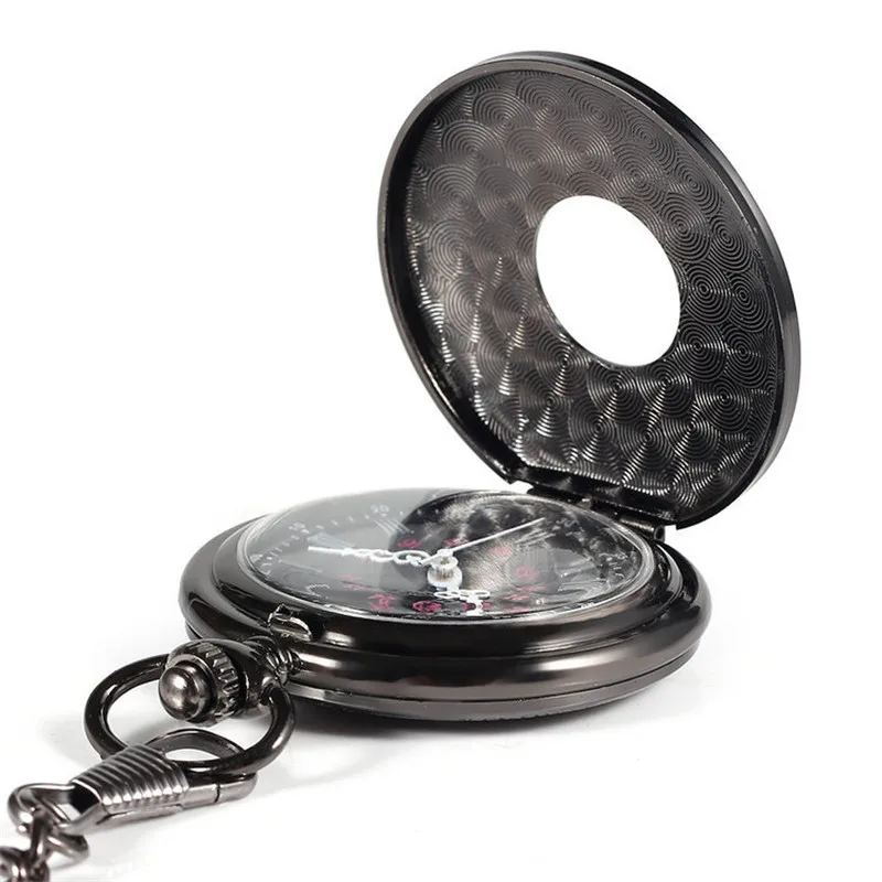 2016 Высокий Рейтинг Роман Ретро Античная Стимпанк Карманные Часы Черные Мужчины