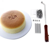 1 set cake hot foil stamping logo customize mold steak meat letter bbq branding iron heating press mould with 55 letter bakeware