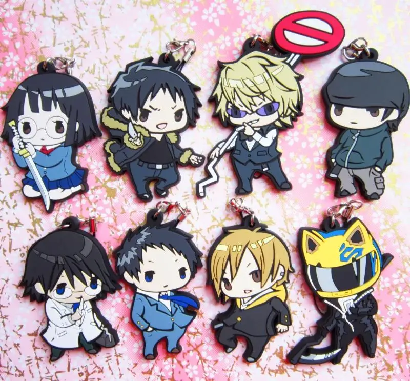 8 шт./компл. аниме Durarara 3 сторонние фигурки со стойкой DRRR фигурка Изая Орихара