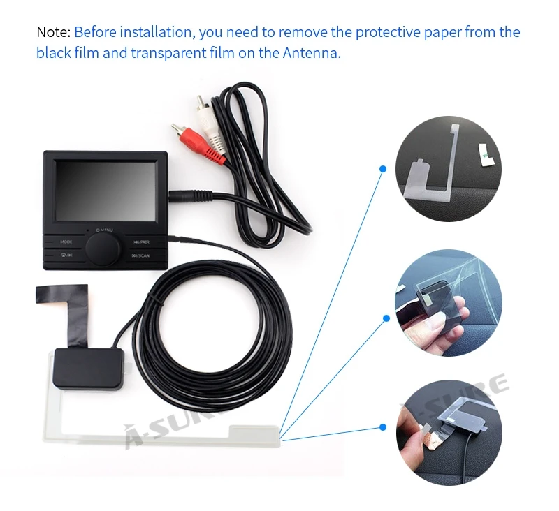 A-Sure внешний DAB BOX приемник + радио тюнер для Android WinCE автомобильный dvd gps плеер